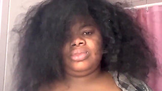 In the shower out the shower