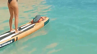 Ever Saw a Girl Fucking a Stand-up-paddle-board in the Ocean?