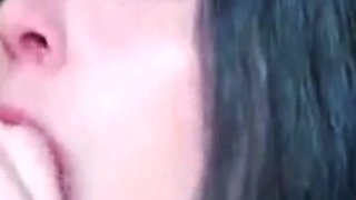 Amateur Girl Sucks Dildo with Homemade Passion