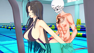 The Teacher Is Waiting for Me at the Pool so I Can Fuck Her - Shinmai Maou Ntr Testament 5