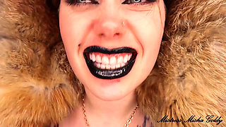 Kick your balls for my perfect lips