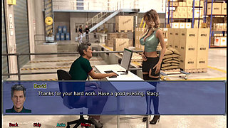 The office wife #20 - A Stranger cum all over Stacy's ass.