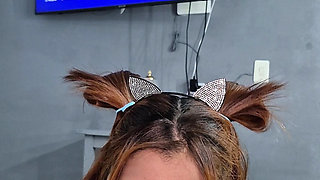 I Think My Girlfriend Was a Little in the Mood to Record, but She Still Showed Her Big Tits to the Camera.