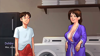Debbie Gives Anon the Best Titjob of His Life - Summertime Saga Gameplay