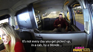 Female Fake Taxi - Horny Big Tit Max Takes a Risk Flashing in a Parking Lot & Scores a Filthy Car Fuck & Anal Fun