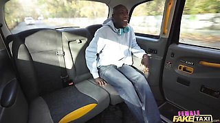Blonde in the Samantha Joiner taxi sucks a fat BBC then takes it in the back seat