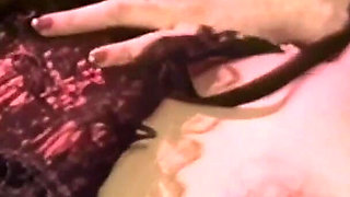 Lesbian Action Between Three Vintage Sluts Before Sucking Two Cocks.