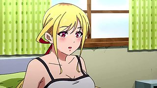 Cartoon animation, sex love, cherry