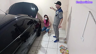 Naughty Mechanic Meets Horny Girl!