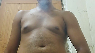 Indian bengali boy cum show with dirty talk with smoking