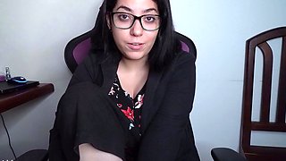 Beautiful brunette with big boobs jerk off instrucions