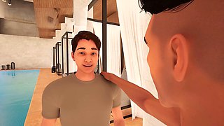 Perfect pool day with big booty and busty fun in a wild threeway