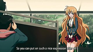 Hot blonde with huge boobs fuckes with a horny old guy, while her boyfriend is waiting for her