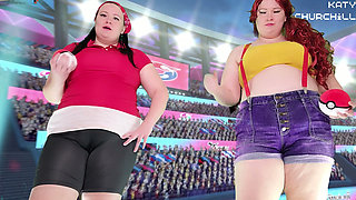 Misty and May Facesitting and Farting Battle Punishment
