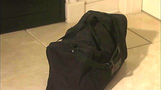 Longhaired lover fucks his wife in their own house