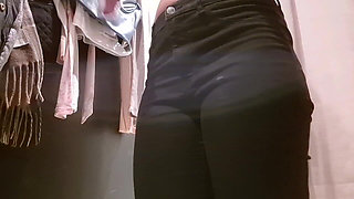 Open Curtain in the Fitting Room