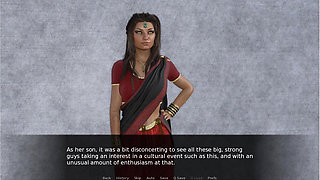 Desi MILF Seduction - Gameplay - Roleplay - Saree Wearing Stepmom Fucked by Stepson Bully