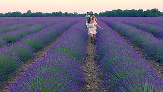 Two hot milfs and a guy in an outdoor threesome adventure