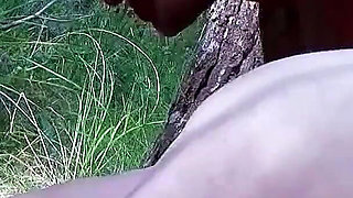Skinny Teen Vladana fucked in the ass by step dad and friend in the forest