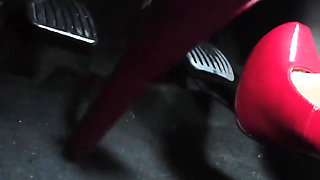 Driving in Red Stilettos
