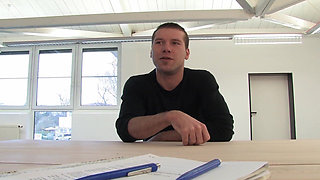 Watch This Blonde Slut From France Got Both of Her Holes Fucked