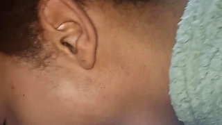 Petite Ebony Teen Blowjob in Car