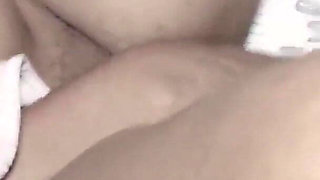 Horny African College Babe Masturbates with Local Dildo