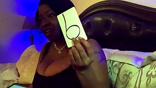 Big Boobs Ebony Hottie Suck White And Black Dildo anal toy