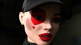 Futanari Taryn Dominates Her Personal Toy in Safe House