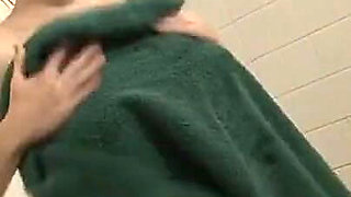 Blonde Slut Fingers Dripping Pussy in Piss Drenched Tub