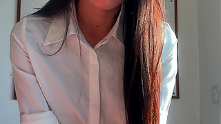 Sexy Secretary Seeks to Please Her Boss