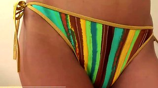 Skinny Asian shemale plays with her fat cock and big tits