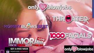 ONLY TEEN BLOWJOBS - Blonde Chloe Rose Gives Epic Office BJ to Boss