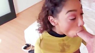 Small Black Girl Gets Wrecked By Bwc Stud