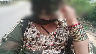 Bike Ride Boobs showing in public road and risk big natural boobs