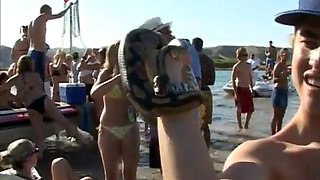 Horny girls taking off their tops on the beach: Big Tits, Amateur  Babe Porn