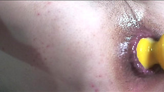 a big gape and slow motion