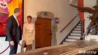 Redhead MILF In White Lingerie Fucks Hard In Vintage Bedroom