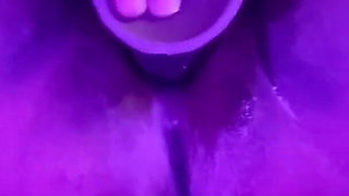 Pounding My Pussy with Big Dildo Stimulating My Big Clit