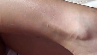 Pink Toes Gives Footjob on the Massage Table!