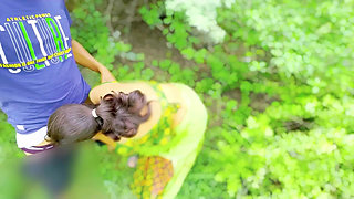 Inocent Cute Village girl Sex in jungle, newly virgin girl first time fucking in forest xxx free videos