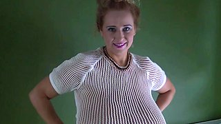 Solo with perfect big boobed blonde Alexis Ford