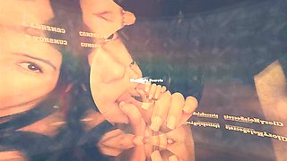 Brunette Celestina Blooms Gags on Big Cock at Glory Hole