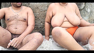 Nudist Beach, I'm Showing Myself off to Everyone