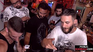 Submissive slutty babe public mouth and pussyfucked