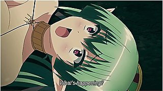 Horny Green Haired Bitch Likes To Make A Paizuri With Her Tits - Hentai Anime