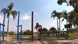 Perfect big ass Thai girlfriend anal sex