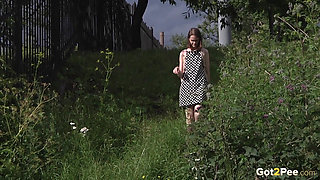 Posh Babe Peeing by Got2Pee where girls come to piss