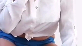 MILF Shows Her Clit Inside