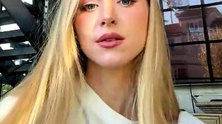 Blonde teen Sierras first erotic masturbation video